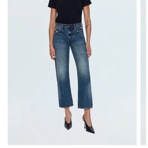 Pistola Lexi Mid Rise Bowed Straight Jean 25P